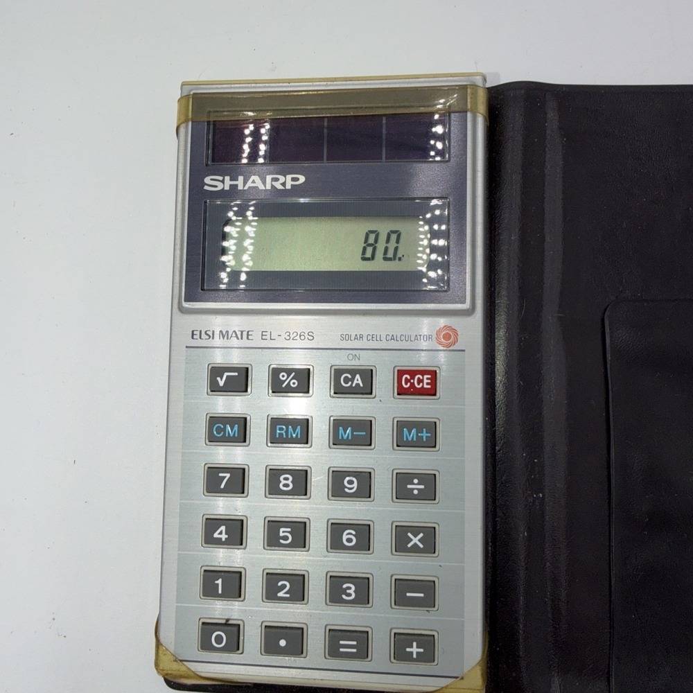 Sharp EL-326S Calculator with Case - Picture 2 of 9